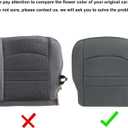 NLQR Front Diver Side Bottom & Foam Cushion Replacement Cloth Seat Covers Gray Compatible with Dodge Ram 1500 2500 3500 4500 5500 2013 2014 2015 2016 2017 2018