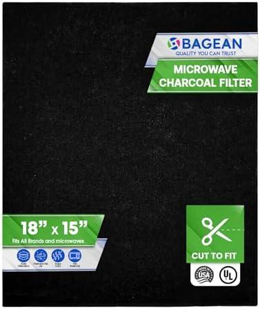 Cut-to-Fit Microwave Filter Replacement - 18” x 15” Activated Carbon Filter Fits Samsung GE LG Frigidaire Whirlpool and More - Charcoal Oven Vent Filters Removes Odors and Freshen Air (1 Pack) Cut-to-Fit Microwave Filter Replacement - 18” x 15” Activated Carbon Filter Fits Samsung GE LG Frigidaire Whirlpool and More - Charcoal Oven Vent Filters Removes Odors and Freshen Air (1 Pack)