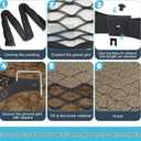 Gravel Grid 33ft X 4ft, 2'' Depth Gravel Stabilizer Grid for Pavers Base, Geogrid 1900 Lbs/Sq Ft Load with 40 Geocell Accessories & Gloves for Driveway Parking Ground Walkway Dirt Locker Slope