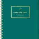 AT-A-GLANCE Planner 2025-2026 Academic, Simplified by Emily Ley, Weekly & Monthly, 7" x 8-3/4", Medium, Monthly Tabs, Green (EL40-805A-26)