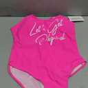 MIAIULIA Womens 80s Workout Costume Outfit 80s Accessories Set Leotard Neon Legging Headband Wristbands Set (Small, Let's Get Physical Pink)