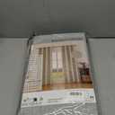 Faux Linen 100% Blackout Curtains for Bedroom, Blackout Curtains 96 Inches Long, Room Darkening Curtains Living Room, Curtain Grommets Drapes, Thermal Curtains(2 Panels, Light Grey)