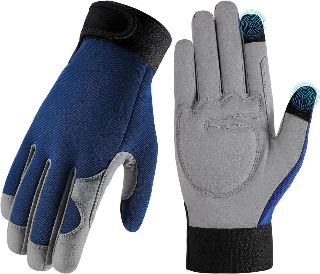 Gardening Gloves for Women & Men, Garden Gloves Thorn Proof with Touchscreen Fingers, Working Gloves for Weeding, Digging