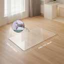 Glass Chair Mat Heavy 54" x 32" -1/5" Thick Premium Tempered Glass Duty Hard Glass Chair Mats -for Office Chair on Carpet or Hard Floor with 4 Anti-Slip Pads