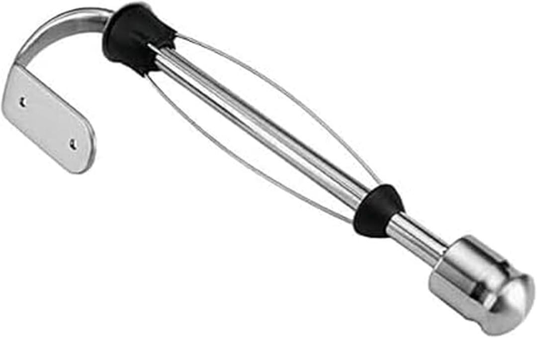 Kamenstein Perfect Tear Wall Mount Paper Towel Holder, Patented Design for One-Handed Use, Rounded Finial, 14-Inch, Brushed Silver Metal Finish