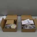 Exterior Door Lock Set with Deadbolt, Single Cylinder Deadbolt Lock and Door Knob Set, Keyed Alike Door Locks for Front Door, Matte Black Door Knob and Deadbolt Set(2Pack Set)