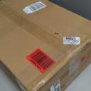 WUZUPS 5-Light Metal Chandelier Imitation Wood Grain Linear Pendant Ceiling Lighting Rustic Farmhouse Fixture Kitchen Island Dining Room, H 8.5" L 31.5" W10, E26 Base, Black & Retro Wood