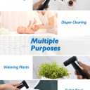 Black Handheld Bidet Sprayer for Toilet, Jet Sprayer for Toilet Muslim Shower, Adjustable Cloth Diaper Sprayer Bidets Attachment for Toilet, Bidet Hose for Feminine WashMatte Black