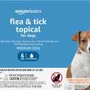 Amazon Basics Flea and Tick Topical Treatment for Medium Dogs (23-44 Pounds), 6 Count (Previously Solimo)