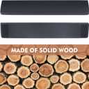 Wooden Keyboard Wrist Rest,Ergonomic Design for Mechanical Gaming Wooden Wrist Rest,Comfortable Typing Pain Relief,Black Solid Wood Non-Slip (17.3INCH(440MM))