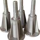 2 x 4PCS Steel Stem Plastic Bed Frame Feet That Replace Your Wheels. Raise Bed 2.25". Keep Bed Stationary Without Damaging Floor