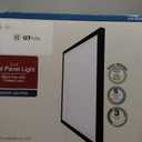 Ultralux 2x2 ft Surface Mount Ceiling Light Panel  Slim, Edge Lit, Flush Mount Flat Panel for Kitchen, Home & Office - TRIAC Dimmable, 3CCT Adjustable Color Temperature (Matte Black, 1 Pack)