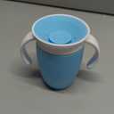 Munchkin Sippy Cup for 6 Month Old and Up, Spill Proof Miracle 360 Toddler Cups with Transition Handles, 7 Ounce, (Blue)
