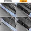 4PCS Car Door Edge Guards Door Sill Protector for Honda Passport 2019-2025 2026 Accessories ABS Plastic Material Matte Black Car Door Threshold Protection