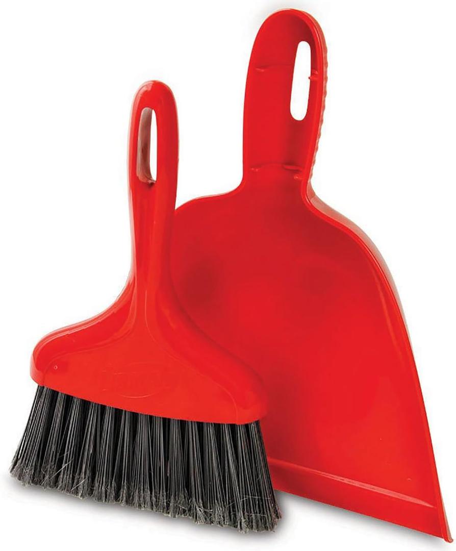 DUST PAN W/WHISK BROOM