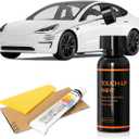 Car Scratch Remover, 30ml White Car Paint Touch Up for Deep Scratches, Quick Drying, Easy to Use, Includes Body Putty & Sandpaper for Professional DIY Finish
