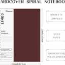 Lined Notebook Spiral Notebook 8.5" x 11"-4 Pack Large Journal Hardcover Notebook 7mm College Ruled Notebook 120 Pages 100 GSM Thick Hardcover Journal for School 