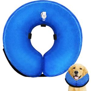 Dog Cone Collar for Small Medium Large Dogs After Surgery, Inflatable Dog Neck Donut Collar, Adjustable Dog Cone, E-Collar for Dogs Recovery, Soft Dog Cones Alternative, Protective Pet Cones for Dogs (Medium (Neck Girth: 8"-11"))