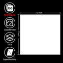 OcePor 100 Sheets White Cardstock 12 x 12, 92lb/250gsm Black Card Stock, Thick Card Stock Paper, Heavy Cardstock Paper for Printer, Resume, Scrapbooks, Art, Crafts, Business Cards