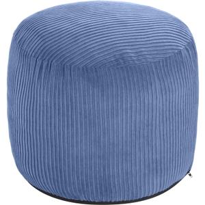 Pouf Ottoman Foot Stools Ottoman with Foam Small Corduroy Ottomans for Living Room Ottomans Pouf 20x15 Floor Poufs Foot Rest for Office Chair Blue Foot Stool Small