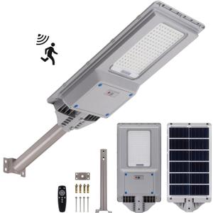 LANGY Solar Street Lights Outdoor, 2500W Solar Parking Lot Lights, 200000LM 6500K, Dusk to Dawn Motion Sensor and Remote Control, IP67 Waterproof, Commercial Solar Outdoor Light Garage