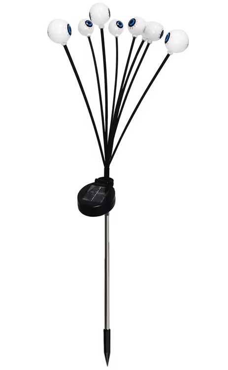 Solar-powered String Lights Eye Lamp Halloween Floor Outlet