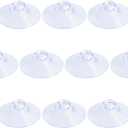 Pawfly 10 Pack Suction Cups 1.2 Inch, PVC Plastic Sucker Without Hooks for Home Kitchen Bathroom Organization Christmas Decoration Window