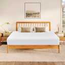 Biscaynebay Decorative Box Spring Cover King & Cal King Size, White Luxurious Jersey Knitting Stretchy Wrap Around 4 Sides Bed Skirt for Home/Hotels, Easy Fit Wrinkle & Fade Free Machine Washable