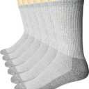 Fruit of the Loom Men's Full Cushion Heavy Duty Work Crew Socks (6 Pair Pack)