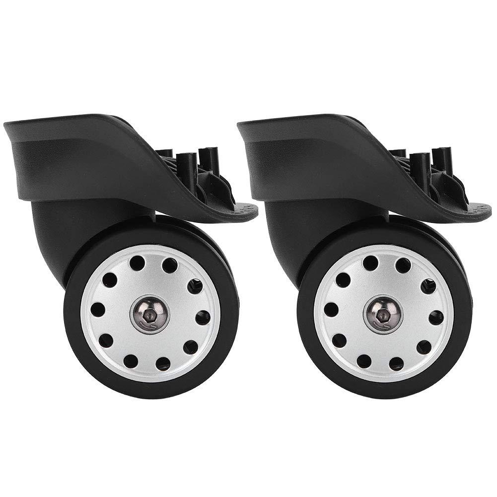 Multihole Suitcase Wheel, a Pair A88 Black Luggage Multihole Wheel Universal Suitcase Replacement Outdoor Supplies