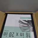 MCS Studio Gallery 16x20 Poster Frame Black Woodgrain Engineered Wood, Vertical & Horizontal Wall Hanging Large Picture Frame for Photos, Posters & Art Prints (1-Pack)