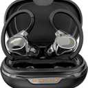 Wireless Bluetooth Earbuds for Small Ears Canal, Running Headphones with Microphone, IPX7 Waterproof, Noise Isolation Wireless Earphones for Sport and Working Out