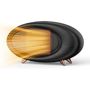 Desk Heater,600W Small Space Heater for Indoor Use,Fast Safety Heat Personal Desktop Heater for Bedroom Table Home Indoor Use(Black)