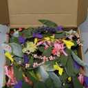 4 Pcs Mini Spring Candle Rings Wreaths Pink White Daisy Flower Small Pillar Holder Wreath Artificial Purple Wild Flower Summer Floral Wreath for Farmhouse Porch Front Door Cabinets Table Decoration