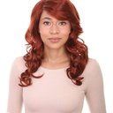 Halloween Party Online Fancy Wavy Wig, Red Adult HW-2017A