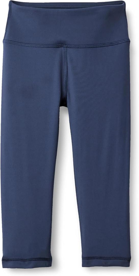 Amazon Essentials Girls Athletic Total Train Dance Volleyball Bike Leggings (XX-Large, Navy)