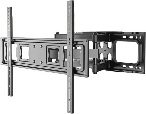 LAFLAURENT Full Motion TV Wall Mount for 37-80" TVs, Cold-Rolled Steel, VESA 200x200 to 600x400mm, Swivel 120° & Tilt, Supports Up to 99lbs, Durable & Easy Installation pack of 2