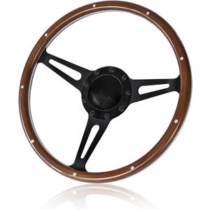 9 bolt disc shaped steering wheel, 14 inch wooden steering wheel, suitable for most nine hole car wooden steering wheels