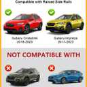 Tuyoung 300lbs Lockable Roof Rack Cross Bars Compatible with Subaru Crosstrek 2018-2023 & Impreza 2017-2023 with Side Rails, Heavy Duty Anti-Theft Aluminum Roof Crossbars Rooftop Luggage Carrier