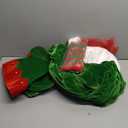 WeGuard Elf Costume for Women 5pcs Christmas Outfit Adult Santa Dress Plus Size with Hat Belt Shoes Cover Socks Xmas, Size XL