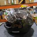 HJC F100 Carbon Solid Modular Motorcycle Helmet with HJ-45 Pinlock Visor, DOT Approved (Carbon, Large)