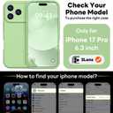 Vooii Magnetic for iPhone 17 Pro Case, Compatible with Magsafe (Premium Liquid Silicone) (Integrated Camera Control Button) Full Body Protective Anti-Scratch Microfiber Lining 6.3", Matcha