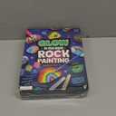 Dan&Darci Kids Rock Painting Kit - Glow in The Dark - Christmas Gifts Arts & Crafts for Boys and Girls Ages 6-12 - Craft Activities Kits - Creative Art Toys for 6, 7, 8, 9, 10, 11 & 12 Year Old Kid