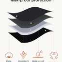 INNERSY Period Underwear for Teens Girls Cotton Leak-Proof Menstrual Panties 3-Pack (S)