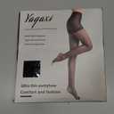 YAGAXI 20D toeless pantyhose - 2 Pairs Control Top open toe pantyhose for women (XL, Black)