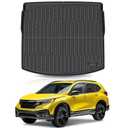 KUST Trunk Cargo Mat for Honda CR-V 2017-2022 (Upper Deck Position) (No Hybrid), All Weather Rear Cargo Liner for CRV Accessories Car Mat Cover TPE Rubber Raised Edge
