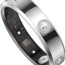 Smart Ring for Women Men Diamond Fitness Tracker Sleep Heart Rate Monitor Smart Rings for Android iOS Phone Pedometer Calorie Step Counter Stylish Ladies Rings for Women Elegant Activity Tracker (11, silver)