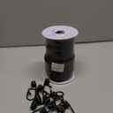 Marine Grade Heavy Duty Bungee Cord Roll with 12 Hooks - Black Elastic Shock Cord Kit for Kayak Deck, Outdoor Camping, Tarp Tie Downs, Bike Rack, DIY Assorted Bungee Ropes (1/4" x 100ft)