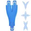 ARSUNOVO Racetrack Connectors Compatible with Hot Wheels,Hotwheels Track Builder,Booster,Curved Track Pieces,Parallel Shape 1 Packs, Set of 2