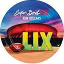 NFL Super Bowl LIX Dinner Paper Plates, Heavy Duty Paper 8-6 7/8in